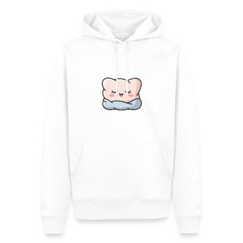 Funny Sleep Saying - Men’s Premium Organic Hoodie - white - Front - Nico (187cm)