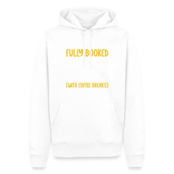 Humour de bureau - Sweat à capuche Premium bio Homme - blanc - Devant - Nico (187cm)
