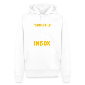Humour de bureau - Sweat à capuche Premium bio Homme - blanc - Devant - Nico (187cm)