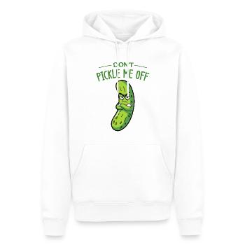 Cornichon de concombre - Sweat à capuche Premium bio Homme - blanc - Devant - Nico (187cm)