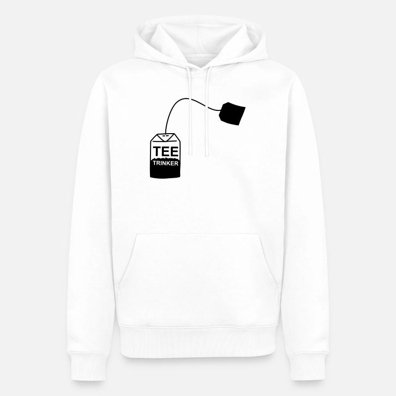 Tee_Kaffee_Earl_Grey_Teetrinker_Teesorten - Männer Premium Bio Hoodie - Weiß