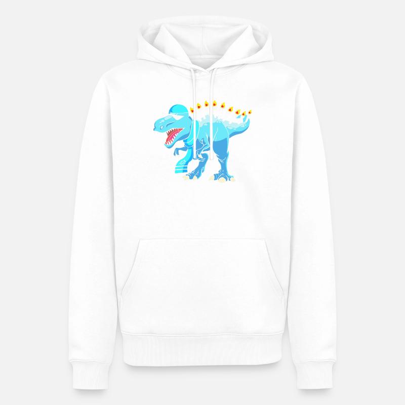 Hanoukka Hanoukka Hanoukka - Sweat à capuche Premium bio Homme - blanc