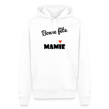 ALLES GUTE ZUM GEBURTSTAG, OMA. OMA. MAMA. GROSSMUTTER - Männer Premium Bio Hoodie - Weiß - Vorne - Nico (187cm)