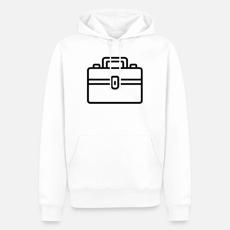 boîte à outils - Sweat à capuche Premium bio Homme - blanc