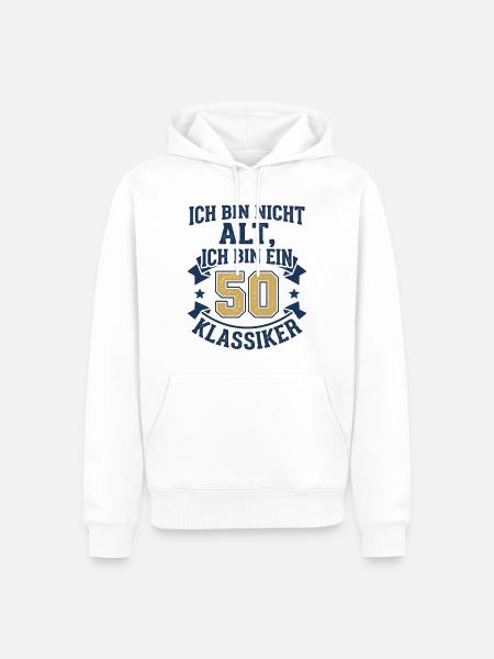 Ruhestand ich bin jetzt frei - Männer Premium Bio Hoodie - Weiß
