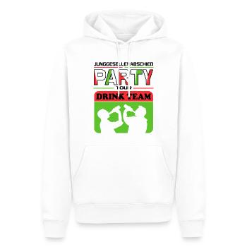 Junggesellenabschied Drink Team Saufen Bier Suff - Männer Premium Bio Hoodie - Weiß - Vorne - Nico (187cm)