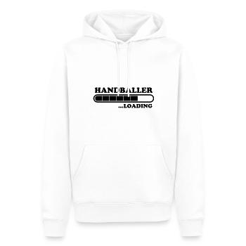 Handball Spruch Sport Lustiges Handballer Geschenk - Männer Premium Bio Hoodie - Weiß - Vorne - Nico (187cm)