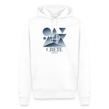 Kreta Griechenland Souvenir Geometrisch Modern - Männer Premium Bio Hoodie - Weiß - Vorne - Nico (187cm)