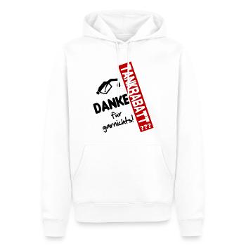 Tankrabatt Benzin Diesel Gold Benzinpreis - Männer Premium Bio Hoodie - Weiß - Vorne - Nico (187cm)