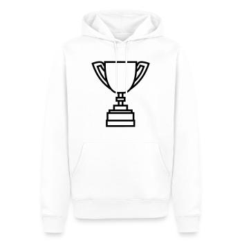 trophée - Sweat à capuche Premium bio Homme - blanc - Devant - Nico (187cm)
