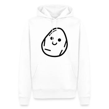 patate - Sweat à capuche Premium bio Homme - blanc - Devant - Nico (187cm)