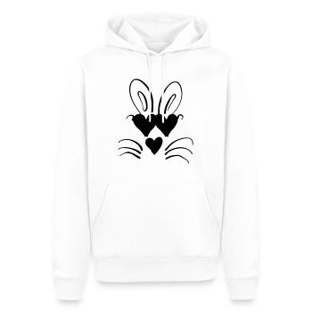 Liebes-Oster Hase - Männer Premium Bio Hoodie - Weiß - Vorne - Nico (187cm)