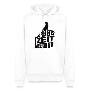 Arbeitszeitbetrug Daumen hoch Deutsche Memes - Männer Premium Bio Hoodie - Weiß - Vorne - Nico (187cm)