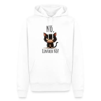 Nö Statement einfach Nein - Männer Premium Bio Hoodie - Weiß - Vorne - Nico (187cm)