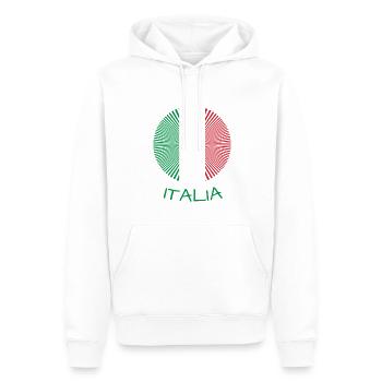 Italia italia - Männer Premium Bio Hoodie - Weiß - Vorne - Nico (187cm)