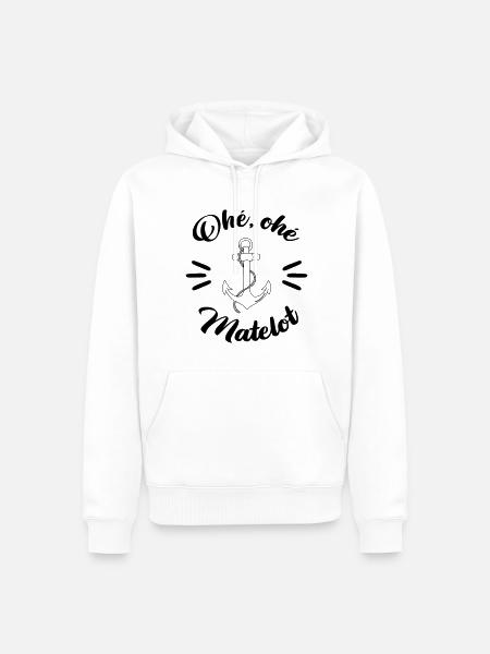 Oh, ohé Sailor - Men’s Premium Organic Hoodie - white