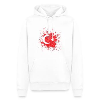 Türkei - Männer Premium Bio Hoodie - Weiß - Vorne - Nico (187cm)