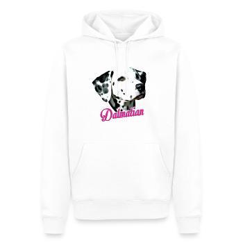 Dalmatian - Men’s Premium Organic Hoodie - white - Front - Nico (187cm)