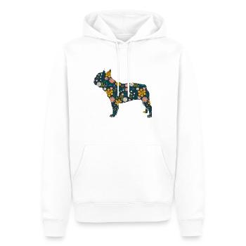 Französische Bulldogge French Bulldog Frenchie - Männer Premium Bio Hoodie - Weiß - Vorne - Nico (187cm)