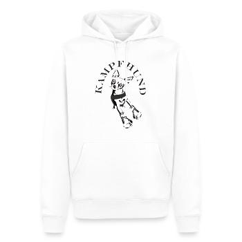Chihuahua der wohl kleinste Kampfhund der Welt - Männer Premium Bio Hoodie - Weiß - Vorne - Nico (187cm)