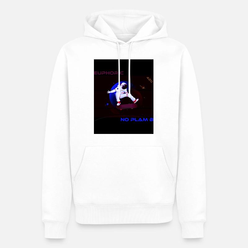 astronaute - Sweat à capuche Premium bio Homme - blanc