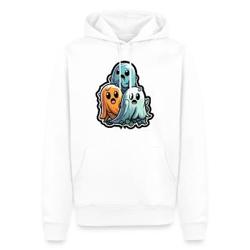 Sugary Ghost Trio Halloween Ghosts - Men’s Premium Organic Hoodie - white - Front - Nico (187cm)