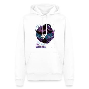 Halloween Trick ou Treat Sorcière effrayante - Sweat à capuche Premium bio Homme - blanc - Devant - Nico (187cm)