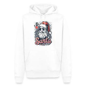 Ich liebe den Weihnachtsmann, frohe Weihnachten - Männer Premium Bio Hoodie - Weiß - Vorne - Nico (187cm)