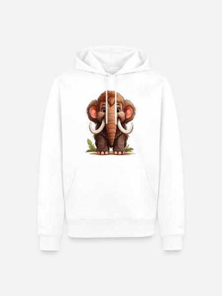 Mammoth - Men’s Premium Organic Hoodie - white