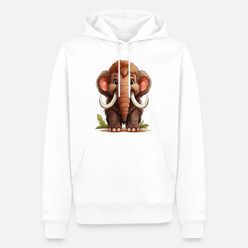 Mammut - Männer Premium Bio Hoodie - Weiß
