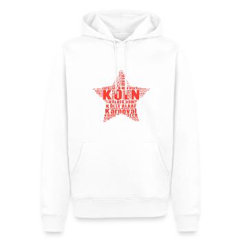 Kölner Karneval Stern Köln - Männer Premium Bio Hoodie - Weiß - Vorne - Nico (187cm)