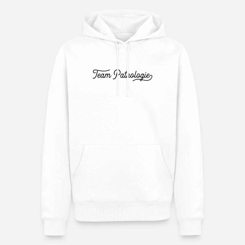 équipe patho - Sweat à capuche Premium bio Homme - blanc