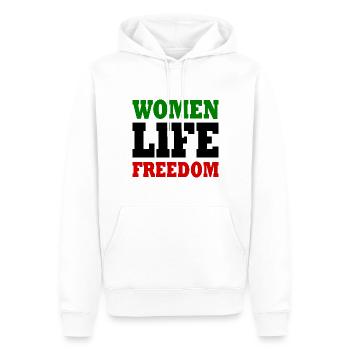 Women life freedom iran - Männer Premium Bio Hoodie - Weiß - Vorne - Nico (187cm)