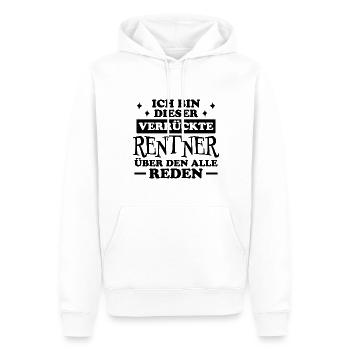 Rentner Lustiger Spruch Rente Ruhestand Geschenk - Männer Premium Bio Hoodie - Weiß - Vorne - Nico (187cm)