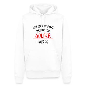 Golfer Hobby Golf Lustiger Spruch Spieler Geschenk - Männer Premium Bio Hoodie - Weiß - Vorne - Nico (187cm)