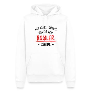 Bowling Lustiger Spruch Bowler Sprüche Geschenk - Männer Premium Bio Hoodie - Weiß - Vorne - Nico (187cm)