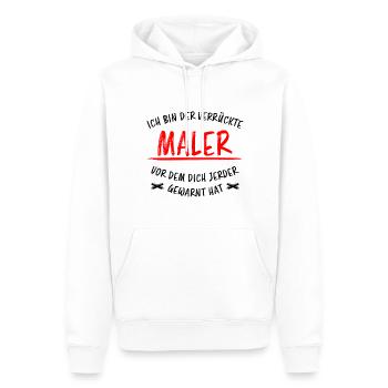 Maler Lustiger Spruch Meister Lackierer Geschenk - Männer Premium Bio Hoodie - Weiß - Vorne - Nico (187cm)
