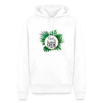 Party Crew mit Palmen Blätter with Palm Leaves - Sweat à capuche Premium bio Homme - blanc - Devant - Nico (187cm)