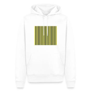 Stripes Navy Gelb - Men’s Premium Organic Hoodie - white - Front - Nico (187cm)