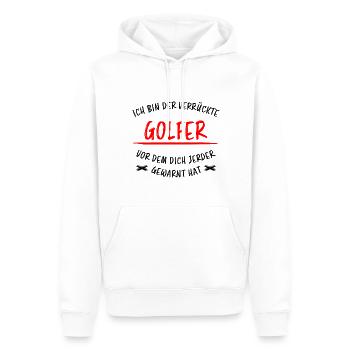 Golfer Hobby Golf Lustiger Spruch Spieler Geschenk - Männer Premium Bio Hoodie - Weiß - Vorne - Nico (187cm)