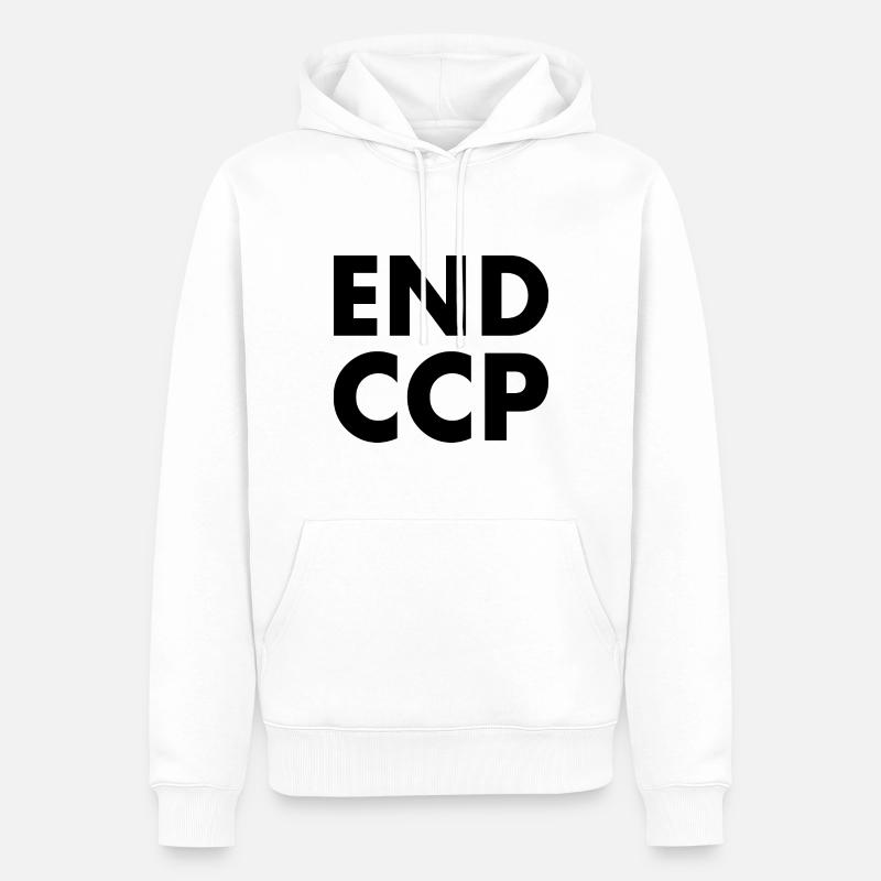 End ccp - Sweat à capuche Premium bio Homme - blanc