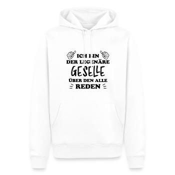 Geselle Lustiger Spruch Gesellenprüfung Geschenk - Männer Premium Bio Hoodie - Weiß - Vorne - Nico (187cm)