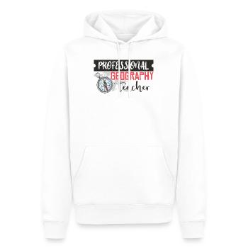 Geografie Lehrer Lehrerin Unterrichten Lehren - Männer Premium Bio Hoodie - Weiß - Vorne - Nico (187cm)
