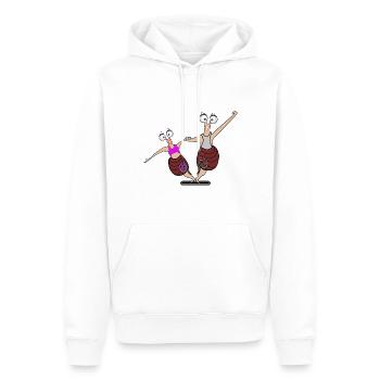 Tanzen - Männer Premium Bio Hoodie - Weiß - Vorne - Nico (187cm)