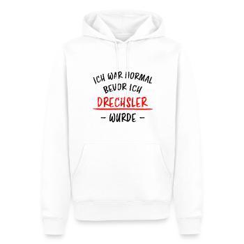 Drechsler Lustiger Spruch Drechseln Beruf Geschenk - Männer Premium Bio Hoodie - Weiß - Vorne - Nico (187cm)