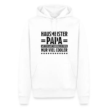 Hausmeister Lustiger Spruch Hausverwalter Geschenk - Männer Premium Bio Hoodie - Weiß - Vorne - Nico (187cm)