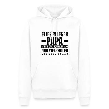 Fliesenleger Lustig Spruch Job Bodenleger Geschenk - Männer Premium Bio Hoodie - Weiß - Vorne - Nico (187cm)