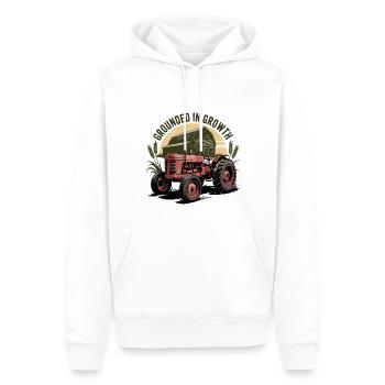 Ancré dans la croissance - Sweat à capuche Premium bio Homme - blanc - Devant - Nico (187cm)
