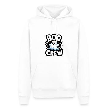 Doux fantôme – Boo Crew - Sweat à capuche Premium bio Homme - blanc - Devant - Nico (187cm)