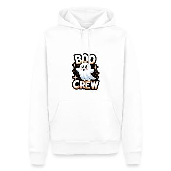 Doux fantôme – Boo Crew - Sweat à capuche Premium bio Homme - blanc - Devant - Nico (187cm)